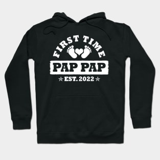 First Time Pap Pap Est 2022 Funny Father's Day Gift Hoodie